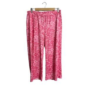 Stella Parker UPF 50 Tropical Pink Beach Pool Pants Large